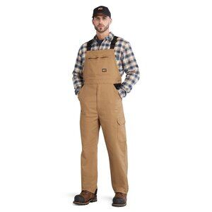 Timberland PRO Men's Ironhide Flex Bib Overalls, Dark Wheat, X-Large Regular